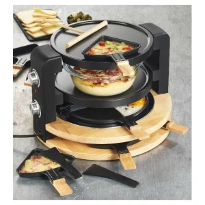 REMISE allant Appareil à Raclette Multifonction, Grill & Crêpière KitchenChef 15