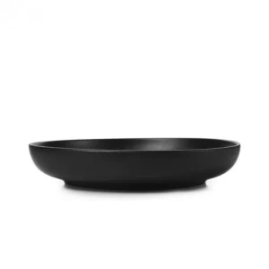 soldes pas cher Assiette Creuse Porcelaine Noire 23 Cm Adélie Revol 11