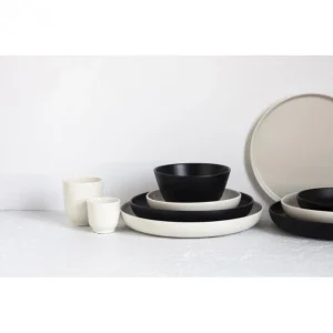 soldes pas cher Assiette Creuse Porcelaine Noire 23 Cm Adélie Revol 13