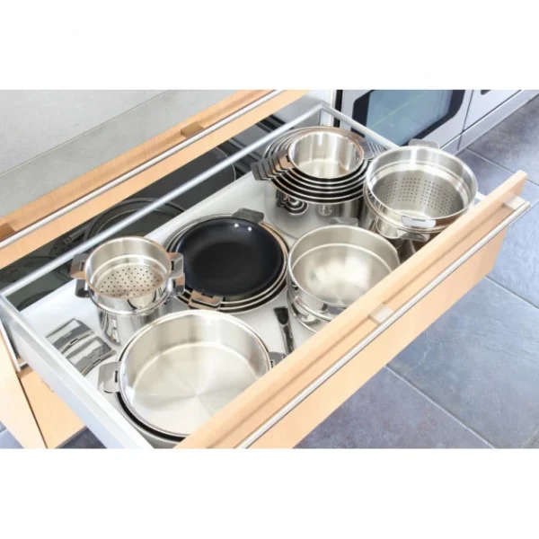 en ligne vente Bain Marie Mutine Ø 20 Cm Manche Amovible Inox Cristel 4