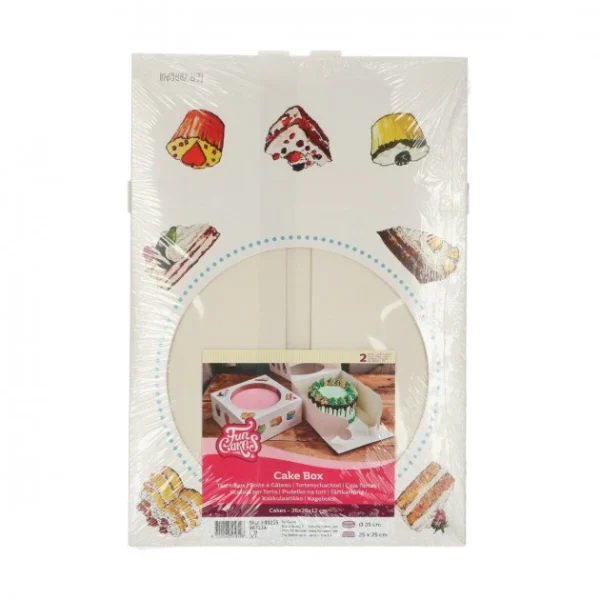 se précipiter pour acheter Funcakes Boîte à Gâteau Avec Fenêtre 26x26x12 Cm (x2) 3