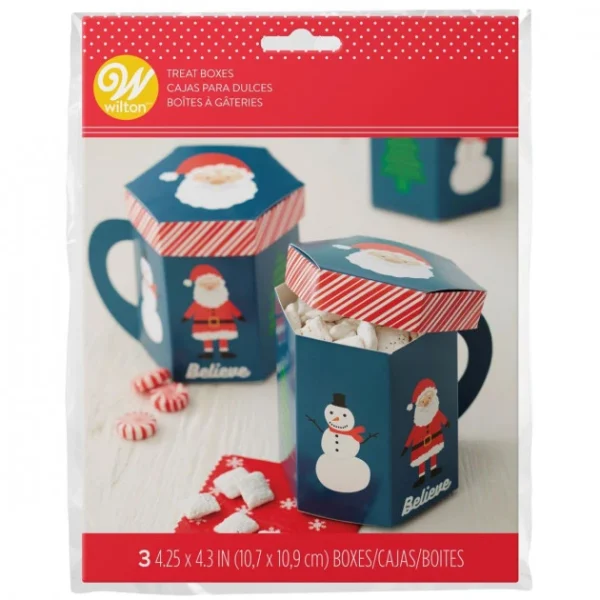 soldes officiel Boîte Confiserie Mug Noël 10 Cm Wilton (x3) 1