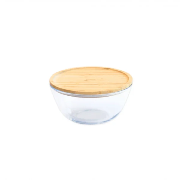 Boîte De Conservation En Verre Et Bambou Rond 770 Ml Pebbly en ligne 1