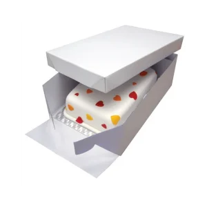 en ligne Boîte Pâtissière Avec Support à Gâteau Rectangulaire 33 X 22,8 Cm PME 6