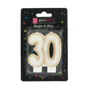 GATODECO Bougie Anniversaire 30 Ans Gatodéco Achat 6