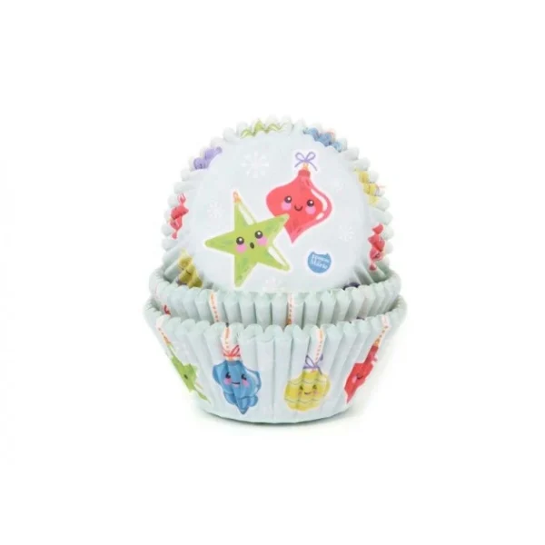 Caissette Cupcake Boules De Noël (x50) House Of Marie france en ligne 1