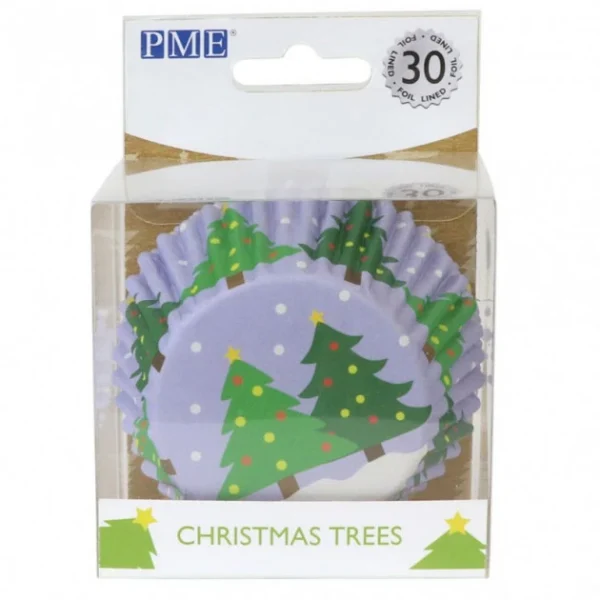 Caissette Cupcake Sapins De Noël X30 PME nouveau produit 1