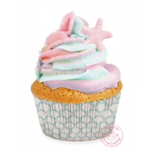 prix pas cher Caissette Cupcake Sirène X36 ⌀ 5 Cm Scrapcooking 6