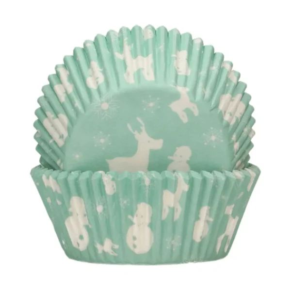 Wilton Caissettes Cupcakes Féérie Hivernale Bleue Et Blanches Funcakes (x48) Livraison Standard/Rapide 1