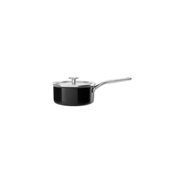 haute qualité Casserole Émaillée 16cm Noir Onyx KitchenAid 1