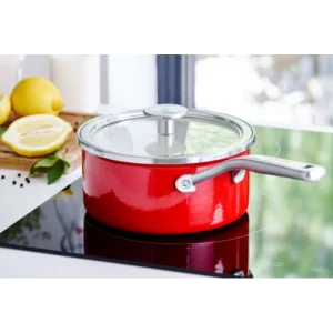 soldes en ligne Casserole Émaillée 16cm Rouge Empire KitchenAid 6