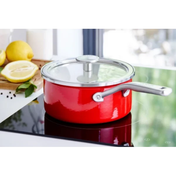 soldes en ligne Casserole Émaillée 16cm Rouge Empire KitchenAid 3