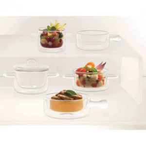 site pas cher Casserole En Verre Double Paroi 12 Cl (x2) Luigi Bormioli THERMIC GLASS 10