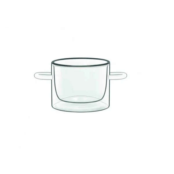 site pas cher Casserole En Verre Double Paroi 12 Cl (x2) Luigi Bormioli THERMIC GLASS 1