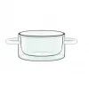 nouveau produit Casserole En Verre Double Paroi 27 Cl (x2) Luigi Bormioli THERMIC GLASS 7