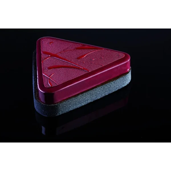 pas cher en vente Cercle à Entremets Triangle Inox Micro-perforé 17,5 X 16 Cm X H 3,5 Cm Pavoni 3