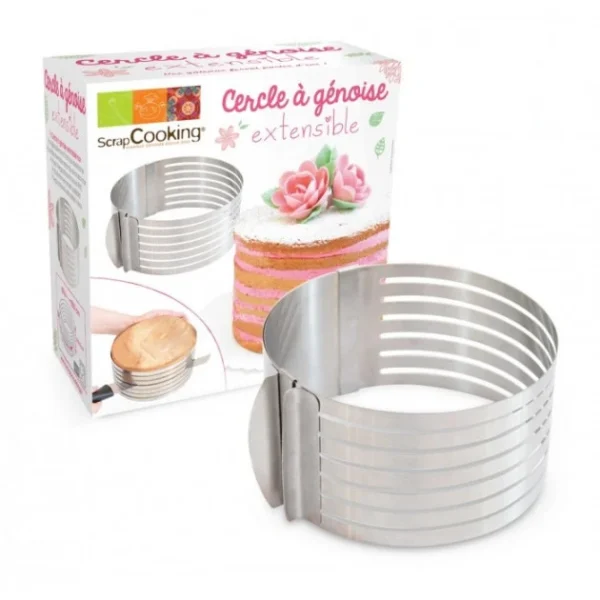 Cercle à Génoise Extensible Inox ScrapCooking Meilleur Prix 1