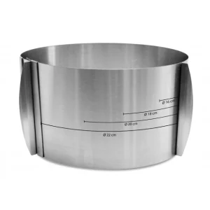 Cercle à Pâtisserie Extensible Inox H 12 Cm Scrapcooking en vente 7