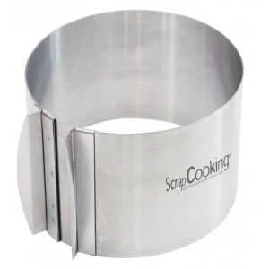 Cercle à Pâtisserie Extensible Inox H 12 Cm Scrapcooking en vente 9