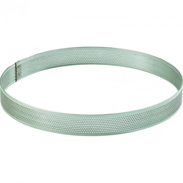 achat pas cher MALLARD FERRIERE Cercle à Tarte Inox Perforé Ø30 Cm H.2 Cm 1