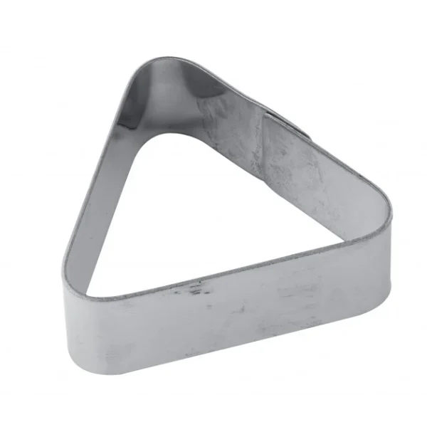 Cercle à Tarte Inox Triangle 7,5 X 6,5 Cm X H 2 Cm Pavoni grande promotion 1