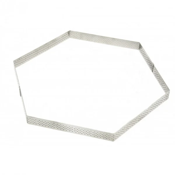 Cercle à Tarte Perforé Hexagone Ø10 Cm De Buyer grande promotion 1