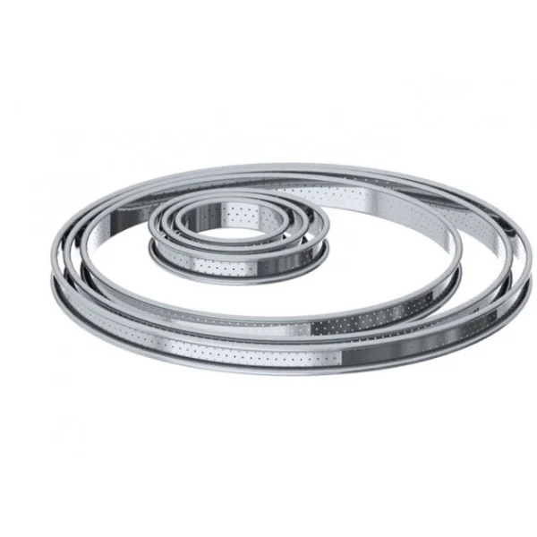 Distributeur Officiel Cercle à Tarte Perforé Ø 22 Cm En Inox Par De Buyer 1