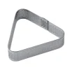 Cercle à Tarte Triangle Inox Micro-perforé 8,5 X 7,5 Cm X H 2 Cm Pavoni solde en ligne 7