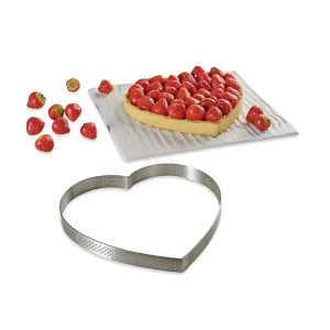 haute qualité Cercle Perforé Forme Coeur ø 22 Cm De L’école Valrhona Par De Buyer 9