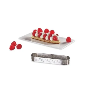 excellent qulity Cercle Perforé Forme Oblong 14,5 X 3,5 Cm De L’école Valrhona Par De Buyer 9