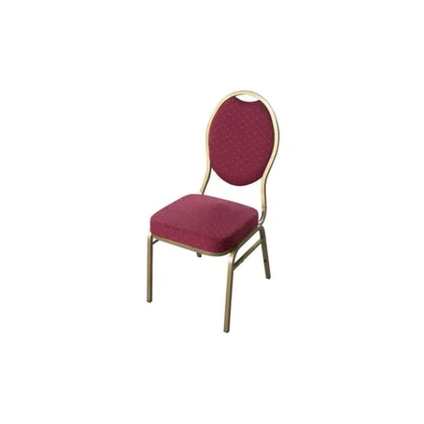 Chaise Empilable Dorée Avec Assise Bordeaux Matignon Lyrose grande popularité 1