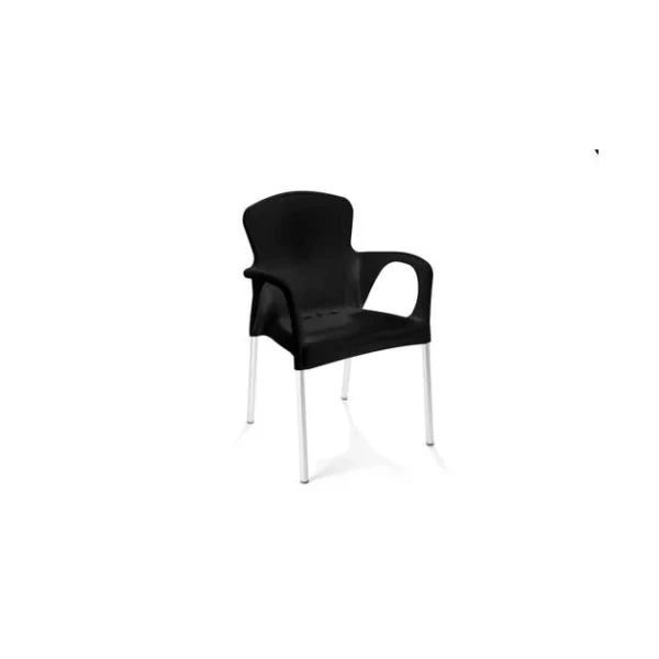 achetez Chaise Empilable Eva Noir Joluce 1