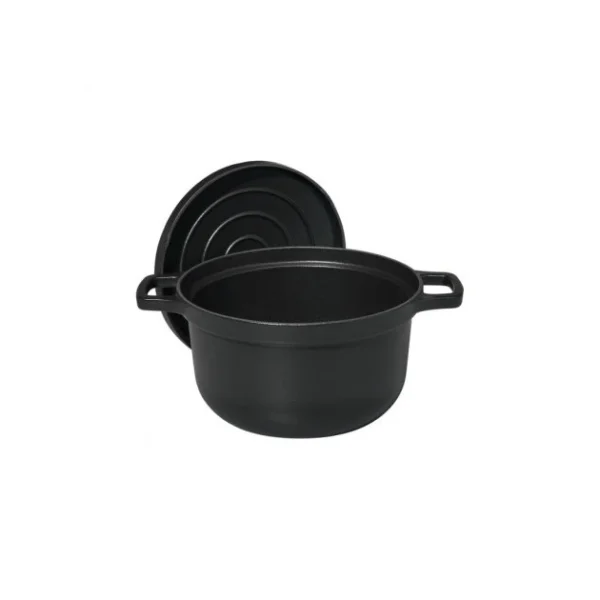 magasin solde Cocotte à Riz En Fonte 16 Cm Noir Mat Chasseur 4