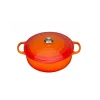 Cocotte En Fonte Basse 30 Cm Volcanique Le Creuset Signature pas cher 20