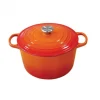 Retour Gratuit Cocotte En Fonte Haute 24 Cm Volcanique Le Creuset 17