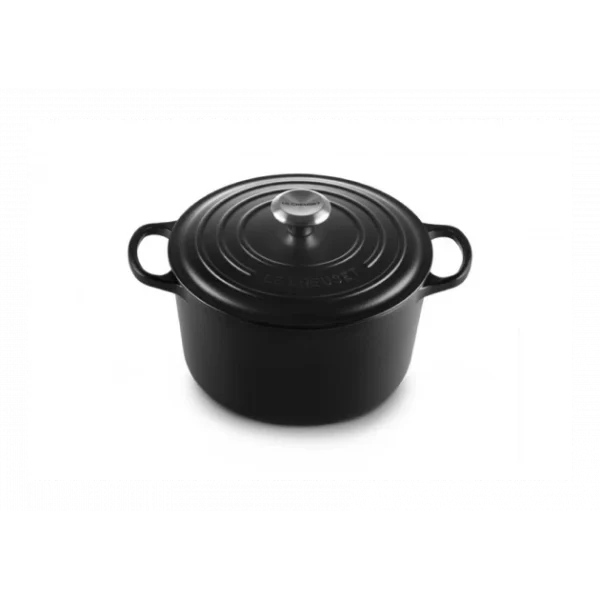 Cocotte En Fonte Haute 26 Cm Noir Ebène Le Creuset soldes officiel 3