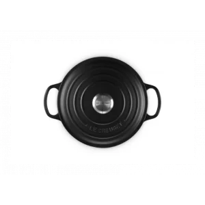 Cocotte En Fonte Haute 26 Cm Noir Ebène Le Creuset soldes officiel 13