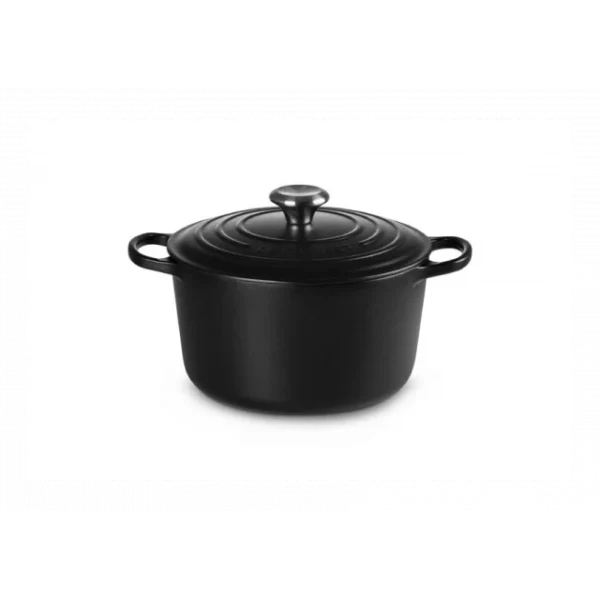 Cocotte En Fonte Haute 26 Cm Noir Ebène Le Creuset soldes officiel 1