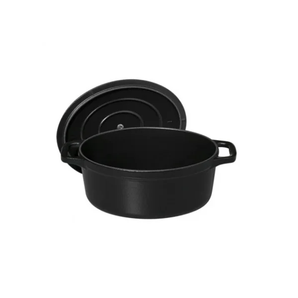 Cocotte En Fonte Ovale 17 Cm Noir Mat Chasseur mode pas chere 4