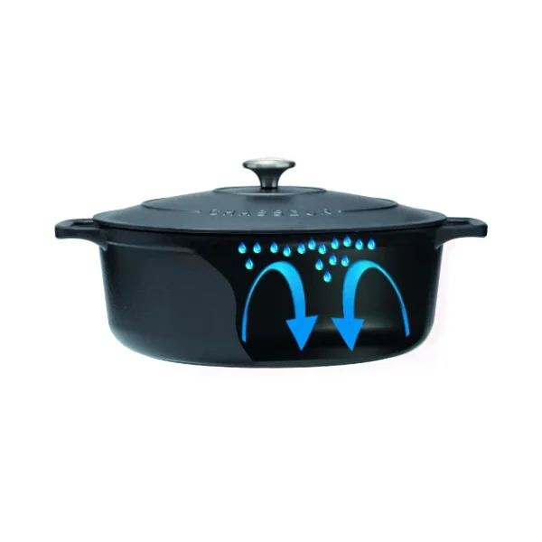 Cocotte En Fonte Ovale 25 Cm Caviar Chasseur acheter 6