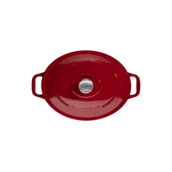 grande marque pas cher Cocotte En Fonte Ovale 25 Cm Rouge Chasseur 1