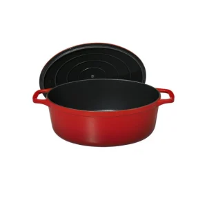 Paiement sécurisé Cocotte En Fonte Ovale 25 Cm Rubis Chasseur 12