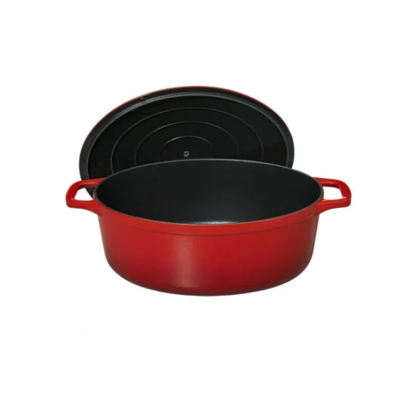 Paiement sécurisé Cocotte En Fonte Ovale 25 Cm Rubis Chasseur 4