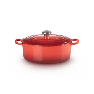 Cocotte En Fonte Ovale 27 Cm Cerise Le Creuset Signature pas cher 11