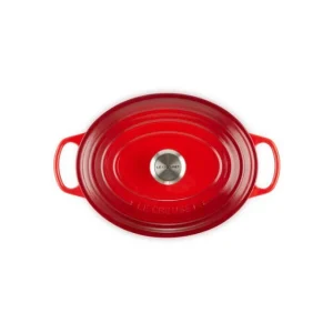 Cocotte En Fonte Ovale 27 Cm Cerise Le Creuset Signature pas cher 13