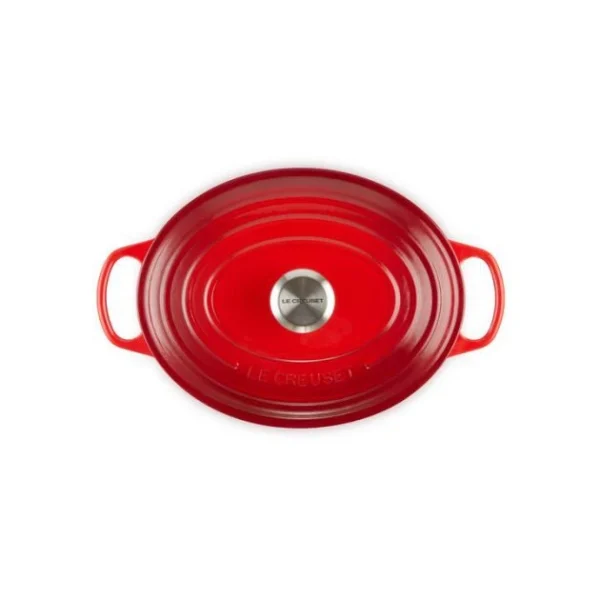 Cocotte En Fonte Ovale 27 Cm Cerise Le Creuset Signature pas cher 4