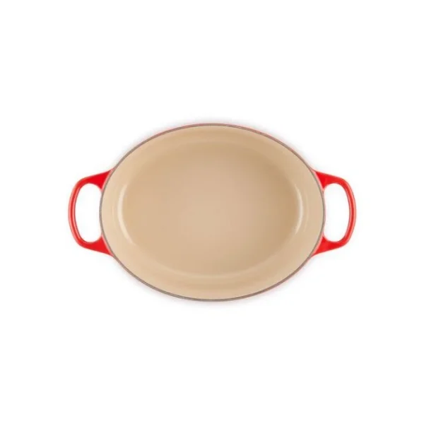 Cocotte En Fonte Ovale 27 Cm Cerise Le Creuset Signature pas cher 5