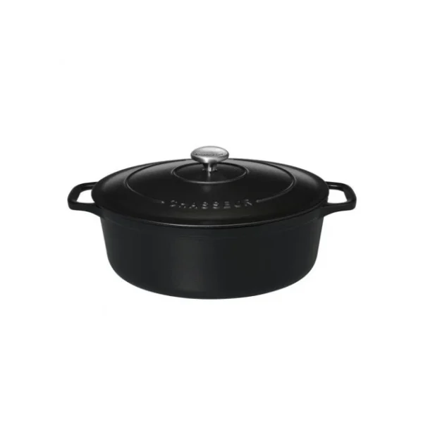 Cocotte En Fonte Ovale 27 Cm Noir Mat Chasseur Livraison internationale 3