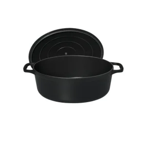 Cocotte En Fonte Ovale 27 Cm Noir Mat Chasseur Livraison internationale 11