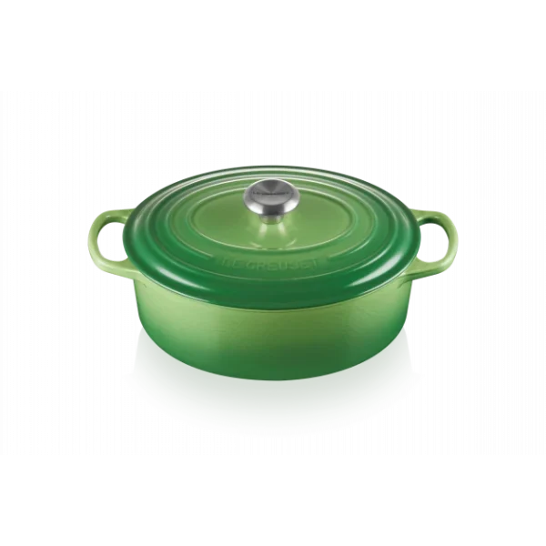 Cocotte En Fonte Ovale 29 Cm Bamboo Le Creuset Signature luxe soldes 1